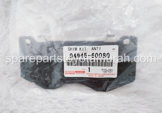 Shim Kit Kampas Rem Depan Original Toyota Land Cruiser VX200, Lexus LX450